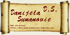 Danijela Šumanović vizit kartica